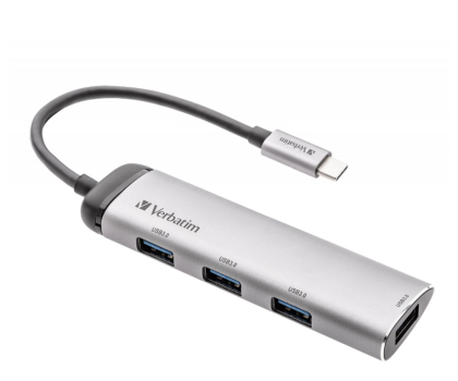 Hub USB VERBATIM USB-C - 4x USB 3.0 1x USB-C 49147